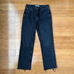 Zara Preowned Mid-Rise Straight Leg Jeans